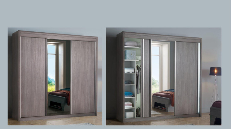 Armoire 3 portes coulissantes MULTY | Meubles CELIO