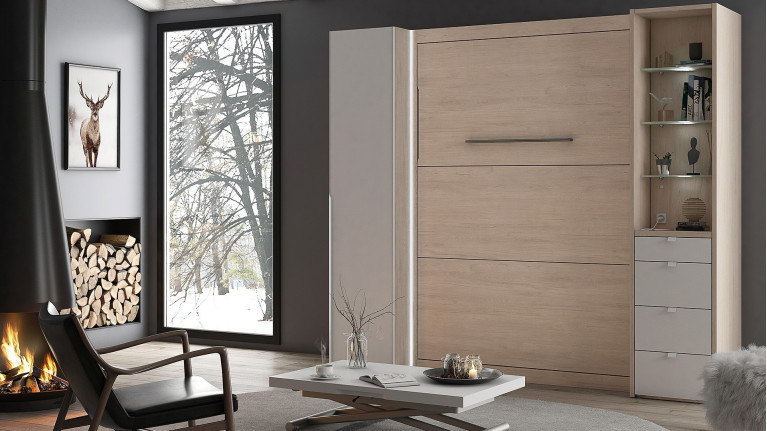 Lit escamotable vertical SMART - une armoire-lit aux multiples dimensions et configurations possibles