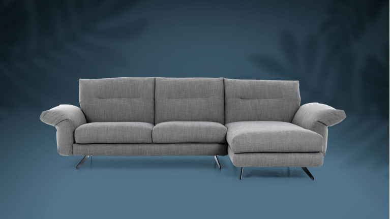 Canapé chaise longue CHELSEA I Avec accoudoirs et têtières articulés
