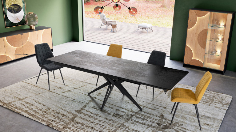 Table de repas extensible céramique TROCADERO