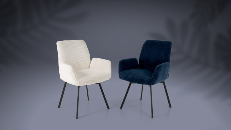 Fauteuil de salle à manger design et confortable, 9059
