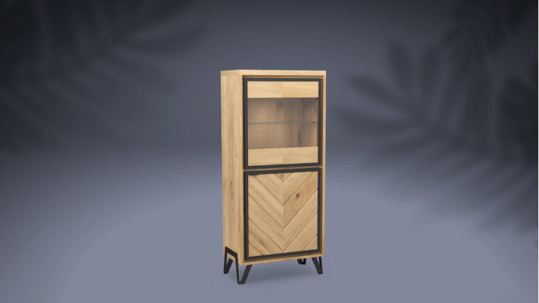 Colonne 2 portes bois RELIEF | 5 teintes de bois