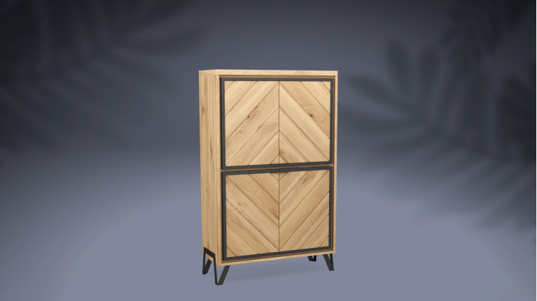 Armoirette 4 portes bois...