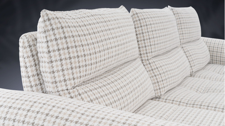 Canapé d'angle méridienne tissu DOLCE VITA | Douceur du tissu italien