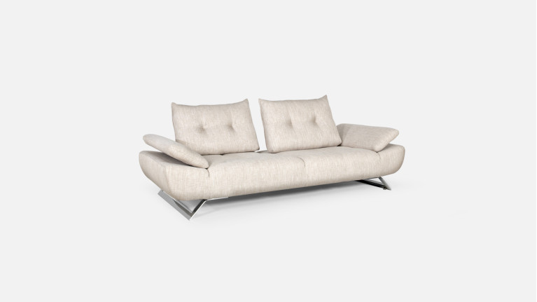 Canapé droit, assise moelleuse, assise réglable, Level