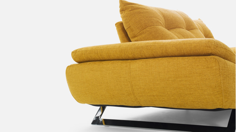 Canapé droit, assise moelleuse, assise réglable, Level