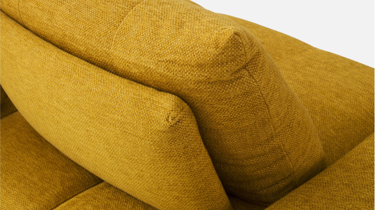 Canapé droit, assise moelleuse, assise réglable, Level