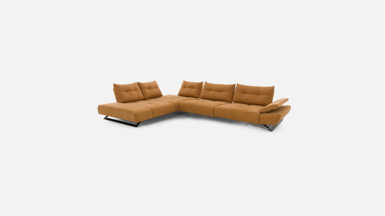 Canapé droit, assise moelleuse, assise réglable, Level