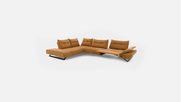 Canapé droit, assise moelleuse, assise réglable, Level