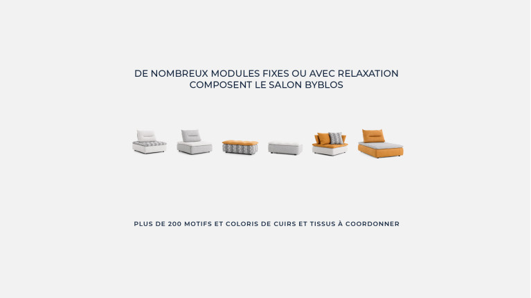 Canapé d'angle modulable BYBLOS | Un salon haut de gamme