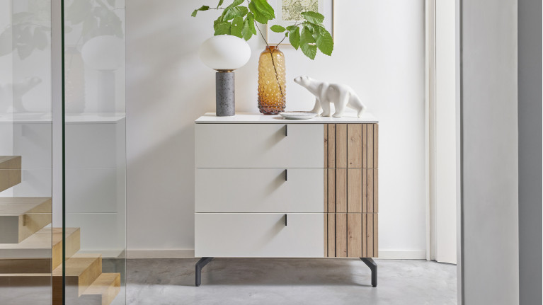 Commode 3 tiroirs design, Opale, fabrication française | CELIO
