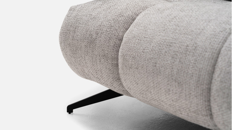 Pouf de salon en tissu, design italien, Otto
