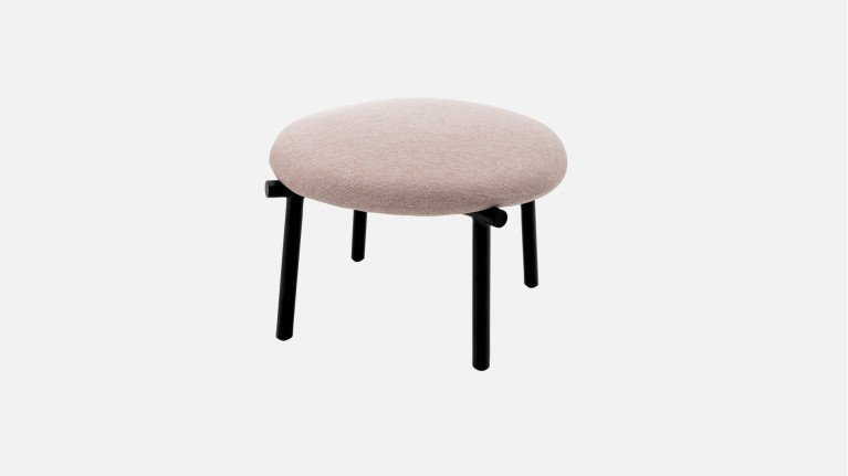 Fauteuil design, forme arrondie, style épuré, Kyoto