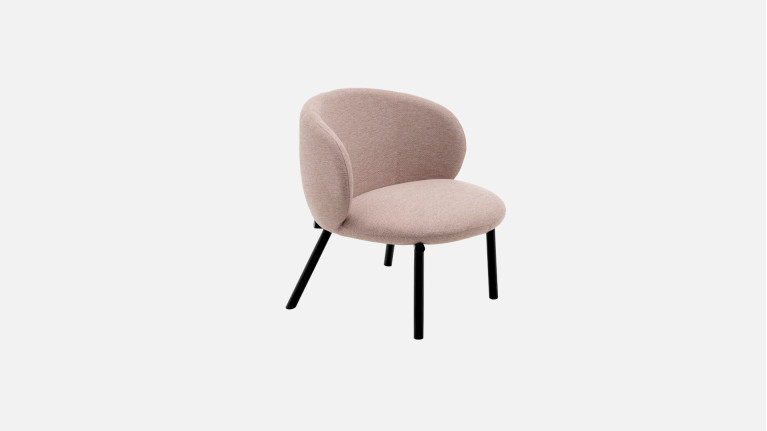 Fauteuil design, forme arrondie, style épuré, Kyoto