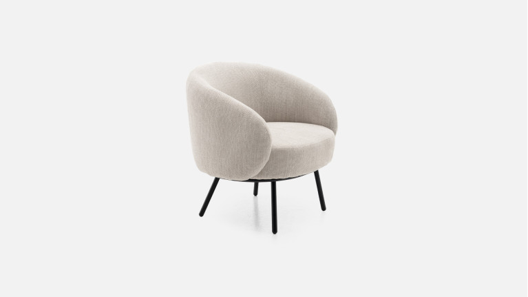 Fauteuil design à assise confortable et enveloppante, Jupiter