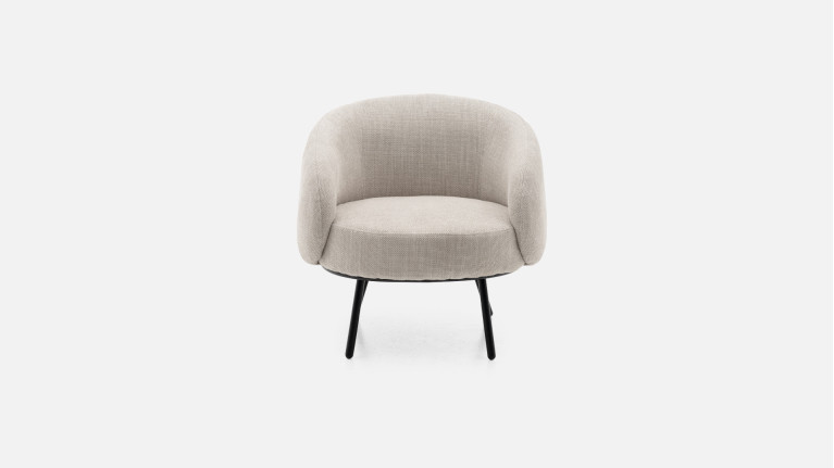 Fauteuil design à assise confortable et enveloppante, Jupiter