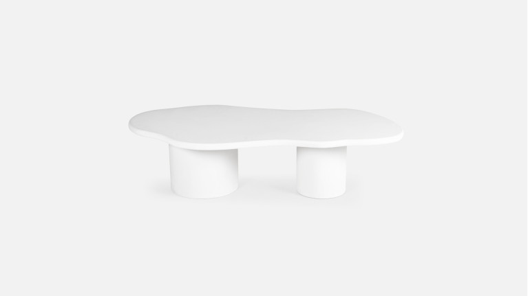 Table basse design avec effet béton ciré, Picasso