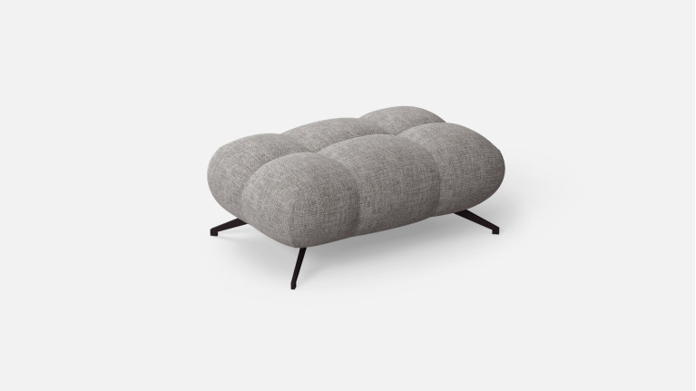 Pouf de salon en tissu, design italien, Otto
