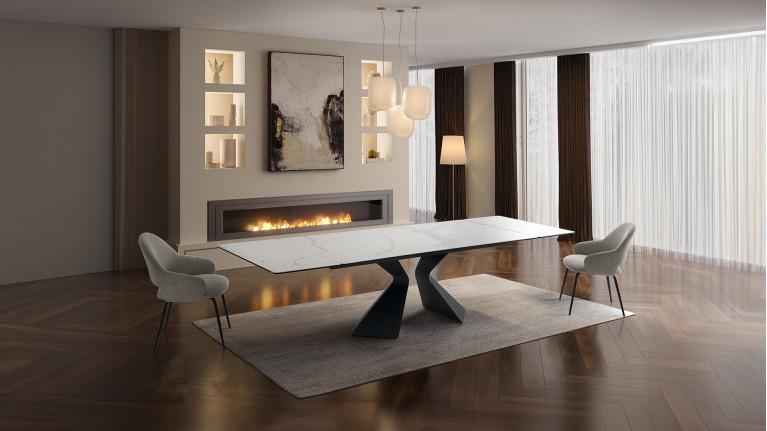 Fauteuil de salle à manger élégant, assise confortable, Queen