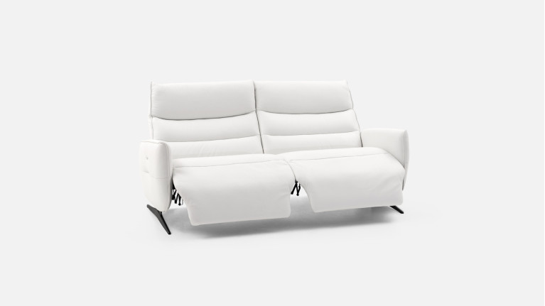 Canapé relaxation électrique 3 places cuir ZEUS | Confort et détente