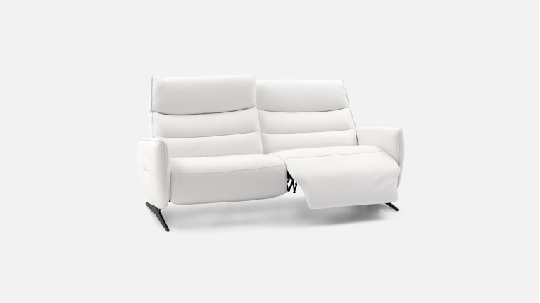 Canapé relaxation manuelle 3 places cuir ZEUS | Confort et détente