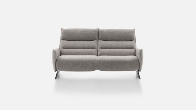 Canapé relaxation manuelle 3 places tissu ZEUS | Confort et détente