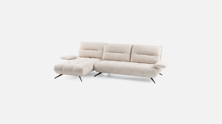 Canapé d'angle modulable tissu OTTO | Un confort exceptionnel