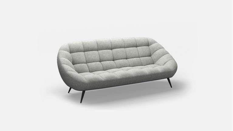 Canapé 3 places cuir DIAMANT | Un intérieur raffiné et vintage