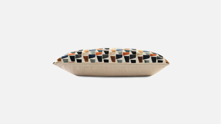Coussin de canapé en velours à motifs graphiques , Paddington