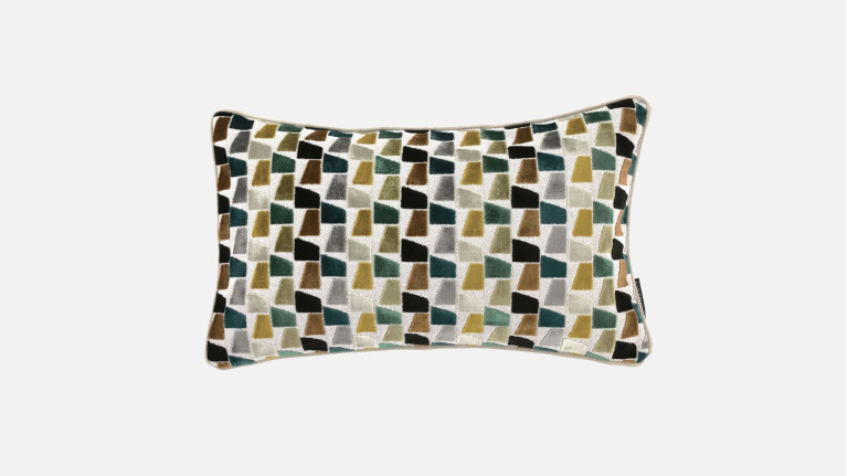 Coussin de canapé en velours à motifs graphiques , Paddington