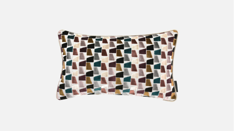 Coussin de canapé en velours à motifs graphiques , Paddington
