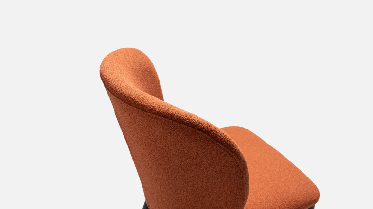 Chaise dossier haut, pour salle à manger, confortable, Shell