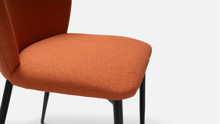 Chaise dossier haut, pour salle à manger, confortable, Shell