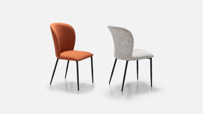 Chaise dossier haut, pour salle à manger, confortable, Shell