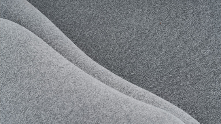 Pouf convertible en tissu, fabrication italienne, Petra