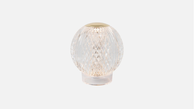 Lampe à poser design façon perle de cristal, Cintra