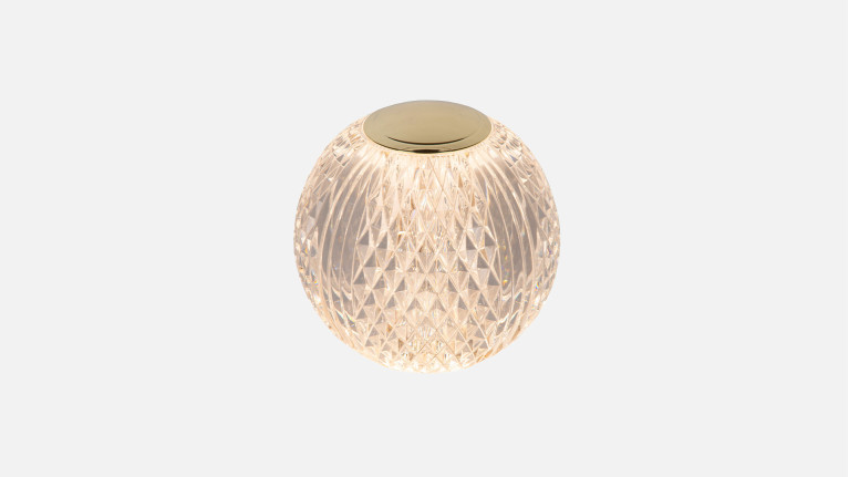 Lampe à poser design façon perle de cristal, Cintra