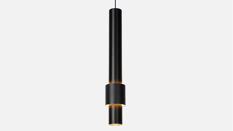 Suspension luminaire design 5 lumières en aluminium, Margary