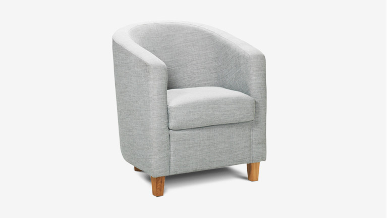Fauteuil ASTRID - Personnalisable dans de multiples coloris de cuirs et de tissus.
