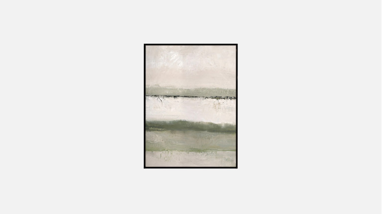 Tableau decoratif paysage abstrait, peint à la main, Outlandish
