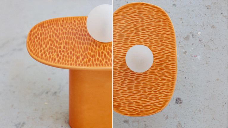 Lampe à poser en céramique, lumière décorative, Clapot