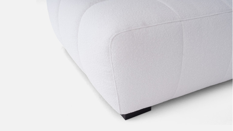 Pouf tissu, en mousse qualité HR, 100 % modulable, Beach