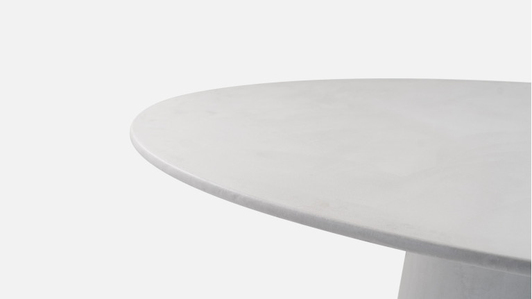 Table à manger design effet béton ciré, Andy