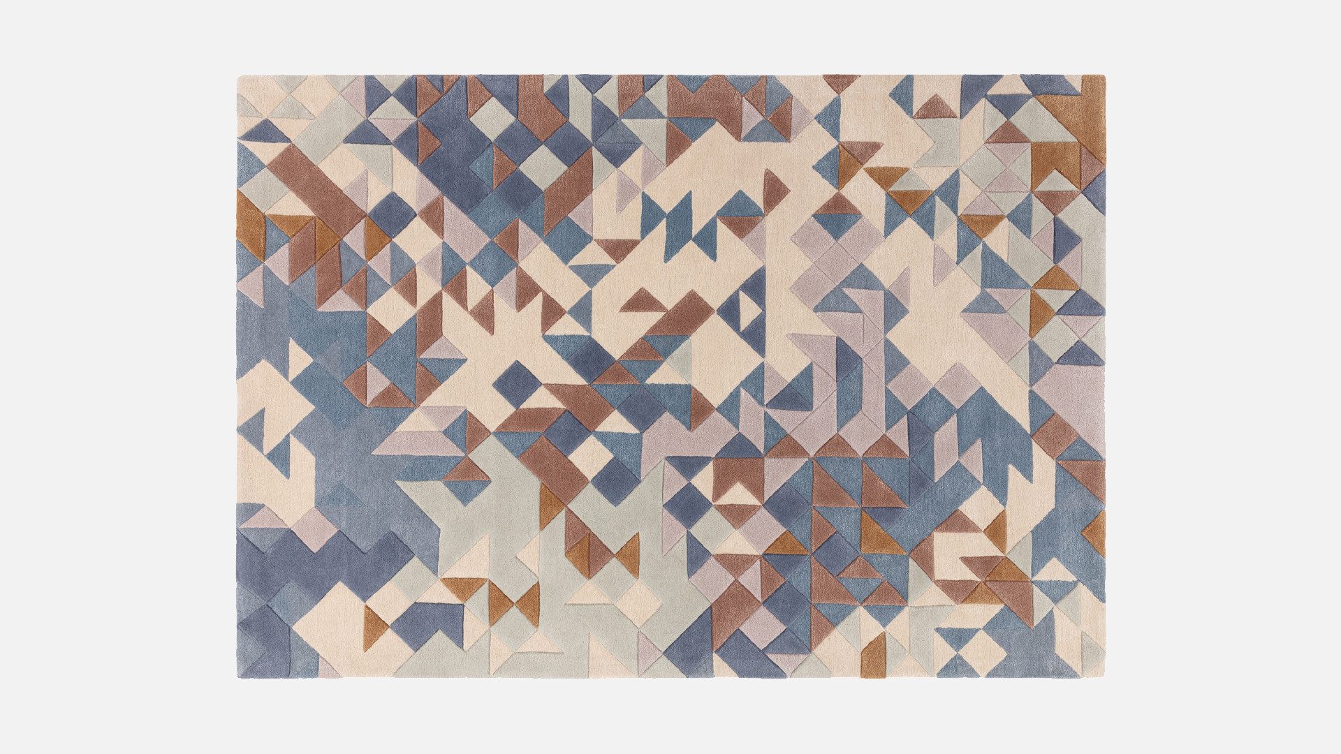 Tapis tufté main, moderne, forme géométrique, Enigma