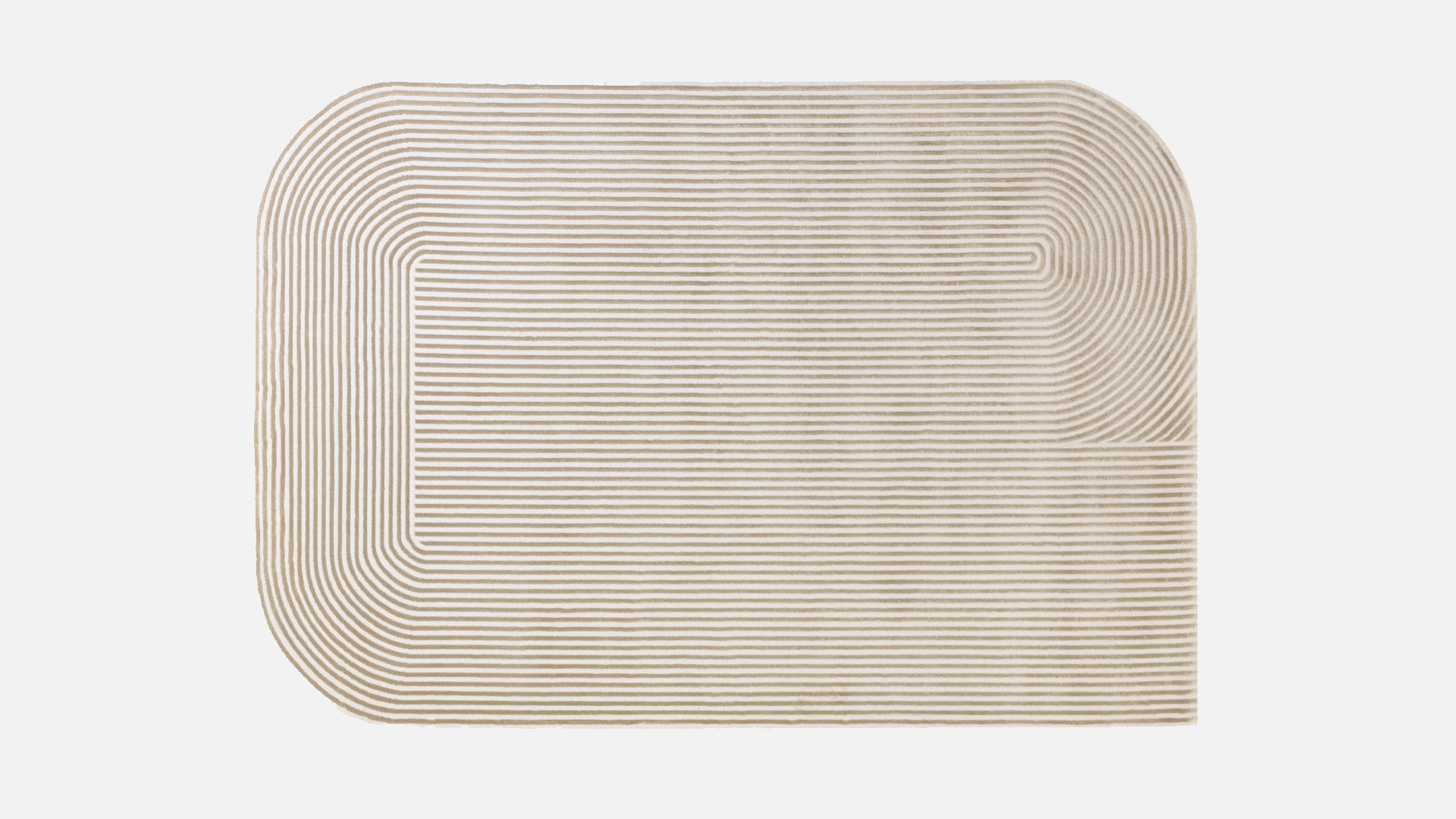Tapis design aux lignes pures, forme graphique, Kuza Shape
