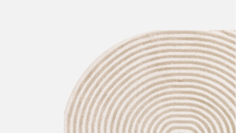 Tapis design aux lignes pures, forme graphique, Kuza Shape