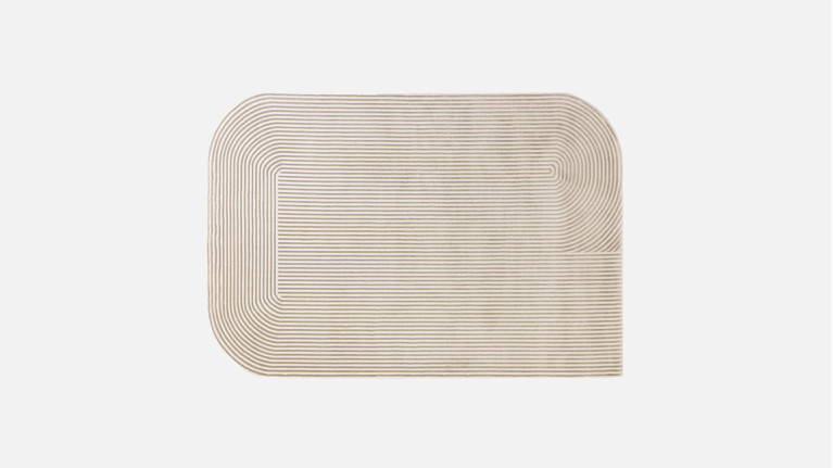 Tapis design aux lignes pures, forme graphique, Kuza Shape