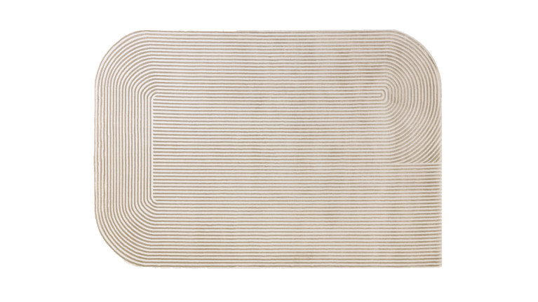 Tapis design aux lignes pures, forme graphique, Kuza Shape