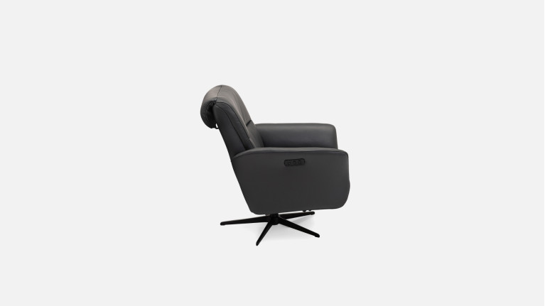 Fauteuil relaxation électrique HIPSTER | avec têtière et repose-pieds