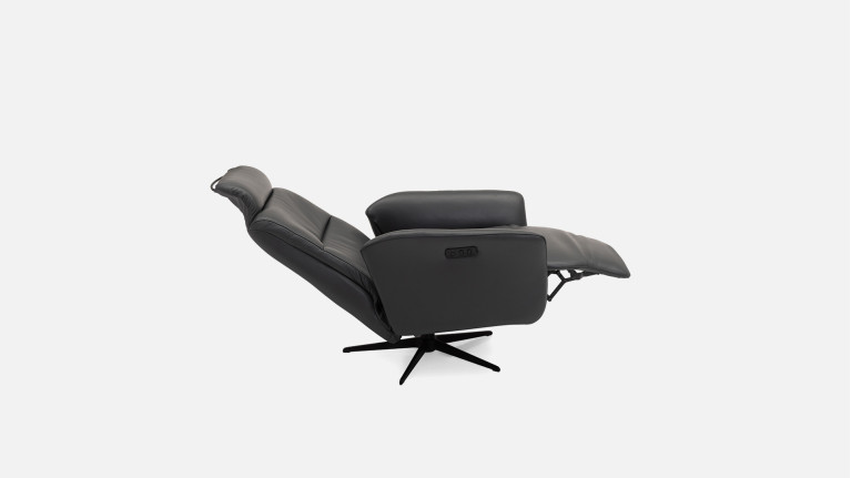 Fauteuil relaxation électrique HIPSTER | avec têtière et repose-pieds